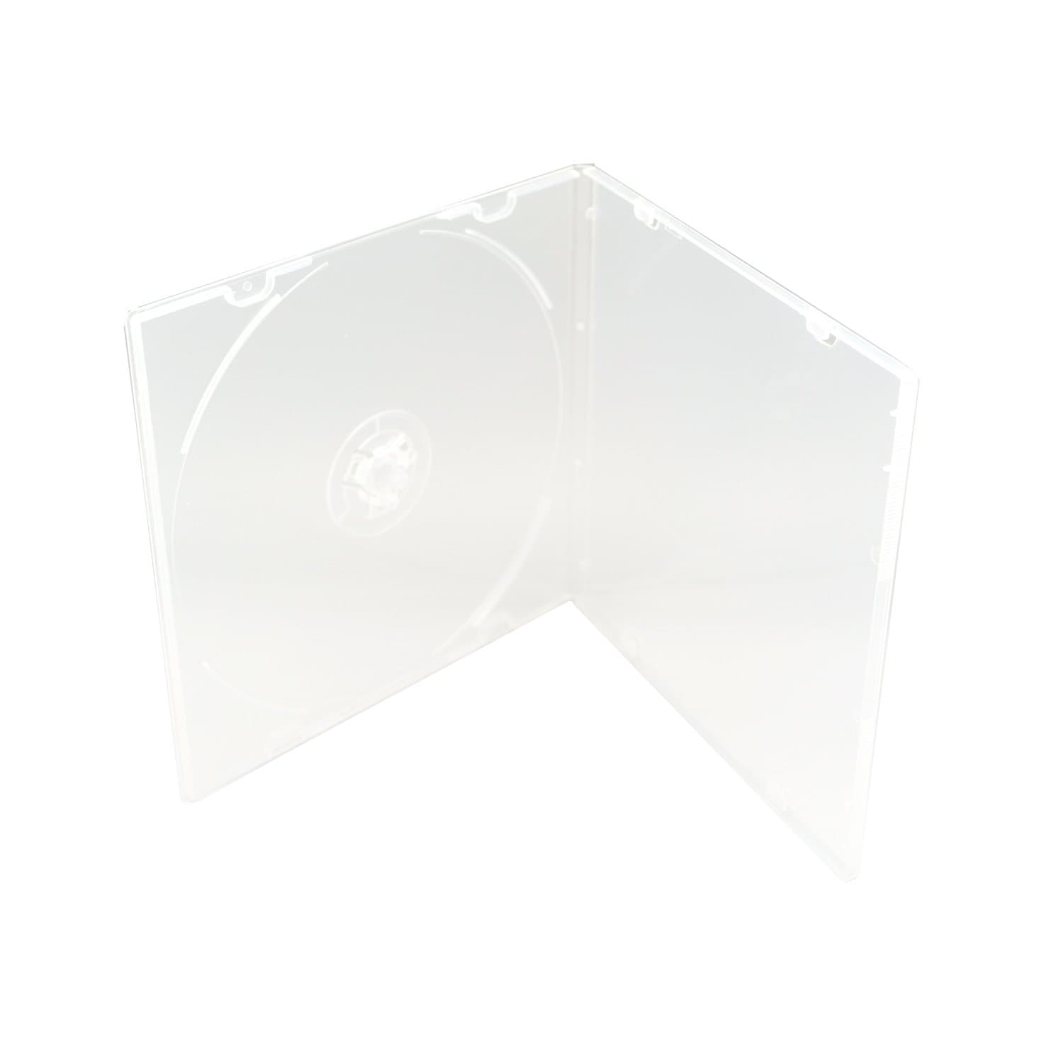 MaxtekMaxtek 5.2mm Durable CD Case, Slim Single Clear PP Poly Plastic Cases, 100 Pack.