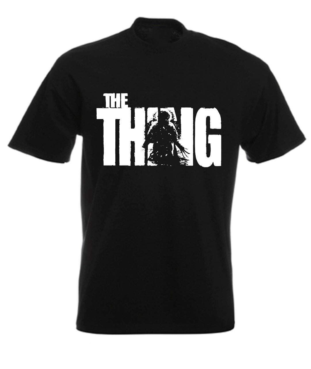 The Thing John Carpenter Retro Horror Movie T Shirt Men's Fashion Crew Neck Short Sleeves Cotton Tops Clothing, Black