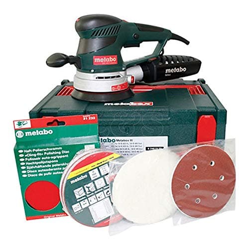 Metabo UK600129383 SXE 450 TT PRO Pack 350W 150MM 240V Random Orbit Disc Sander + MetaBOX 215 + Accessories