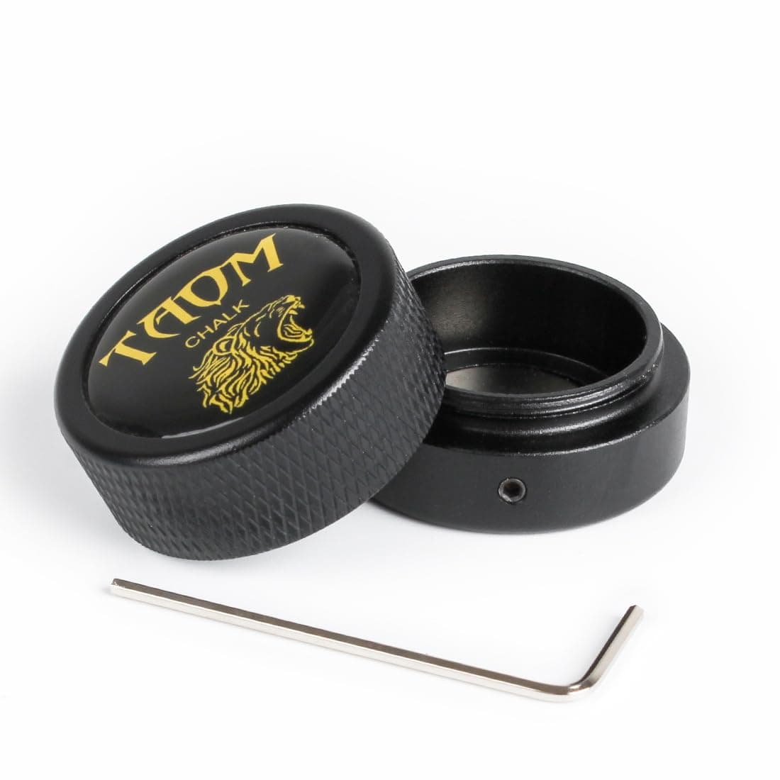 TAOM Pool Chalk Holder Round Shape Practical Tool Billiard Accessories Magnetic Mini Chalk Tip Case Container Round Box Billiard