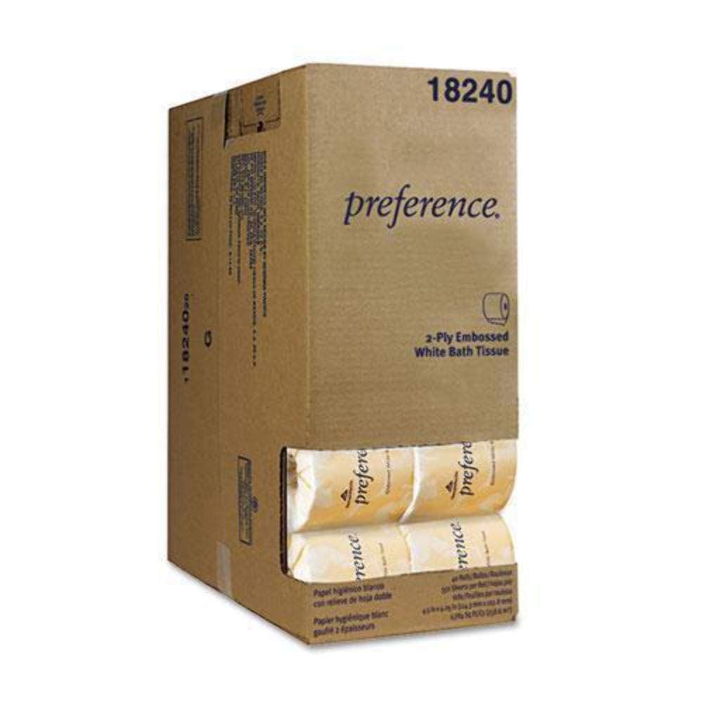 Georgia-Pacific Georgia Pacific Professional - Two-Ply Embossed Bath Tissue Dispenser Box 550 Sheets/Roll 40 Rolls/Carton"Product Category: Breakroom And Janitorial/Bathroom Tissue"