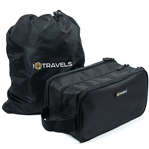 Dopp Kit (12 Inches) 3 Compartments + Waterproof Bag – Easy Organization Travel Toiletry Bag for Men or Women – Excellent Portable Shaving Bag & Toiletries Storage