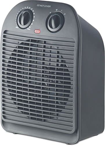 Bajaj Majesty RFX2 Blower/Fan Heater | 2-Heat Settings (1000 Watts/2000 Watts) | ISI Certified | Cool-Touch Body 【Grey】
