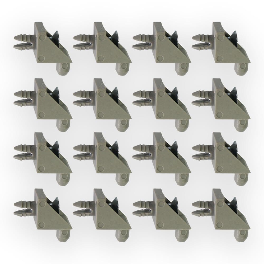 Replacement Shelf Support Suitable for IKEA PAX BILLY KOMPLEMENT Compatible with Bracket Wardrobe Holder Shelves (Grey, Pack of 16)