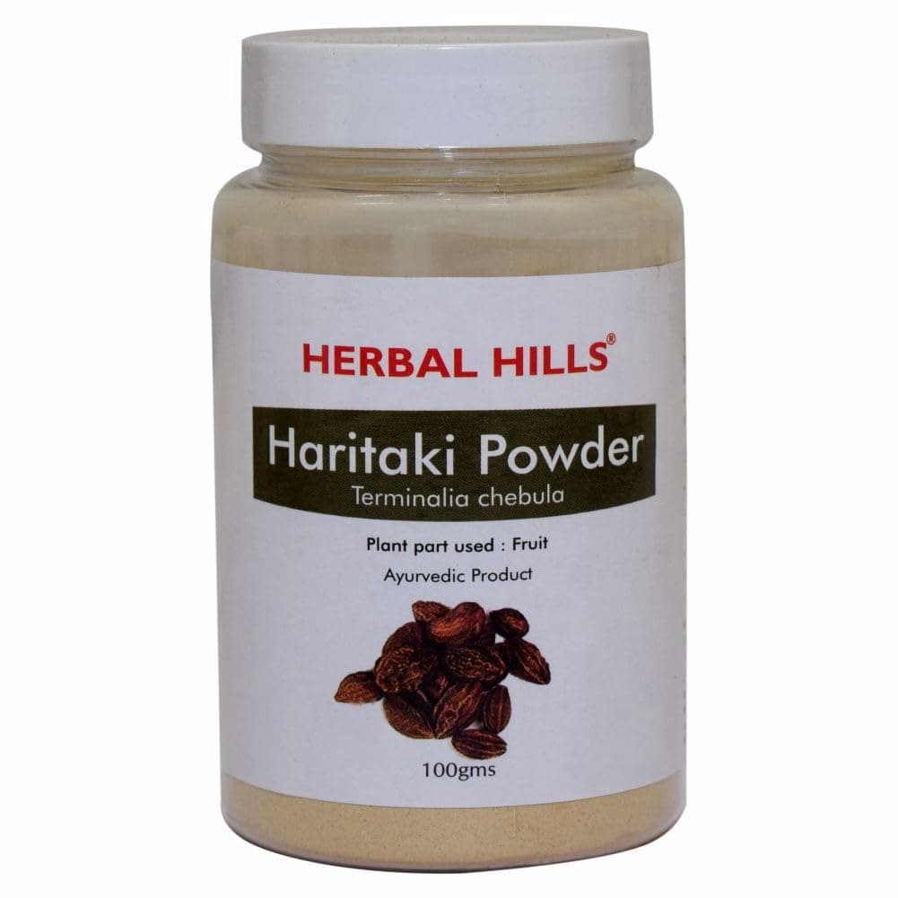 Herbal Hills Haritaki/Harde Powder, (100 gm Pack) | Supports Digestion & Natural Detox | Haritaki Churna For Gut Health & Constipation Relief With Terminalia Chebula Pack of 2