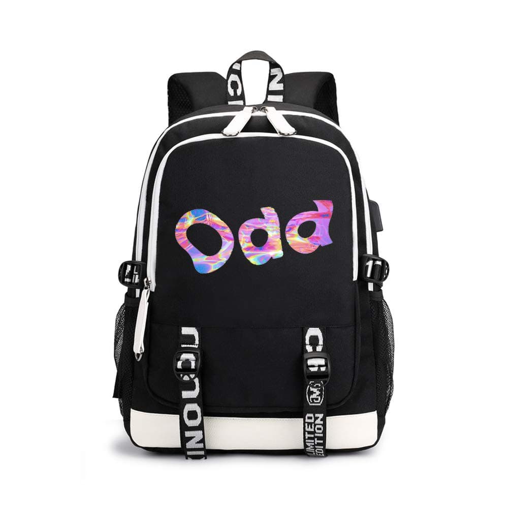 Shinee Casual Backpack Featured New Fashion Trend Backpack Casual Sports Bag Unisex (Color : Black08, Size : 30 X 15 X 43cm)