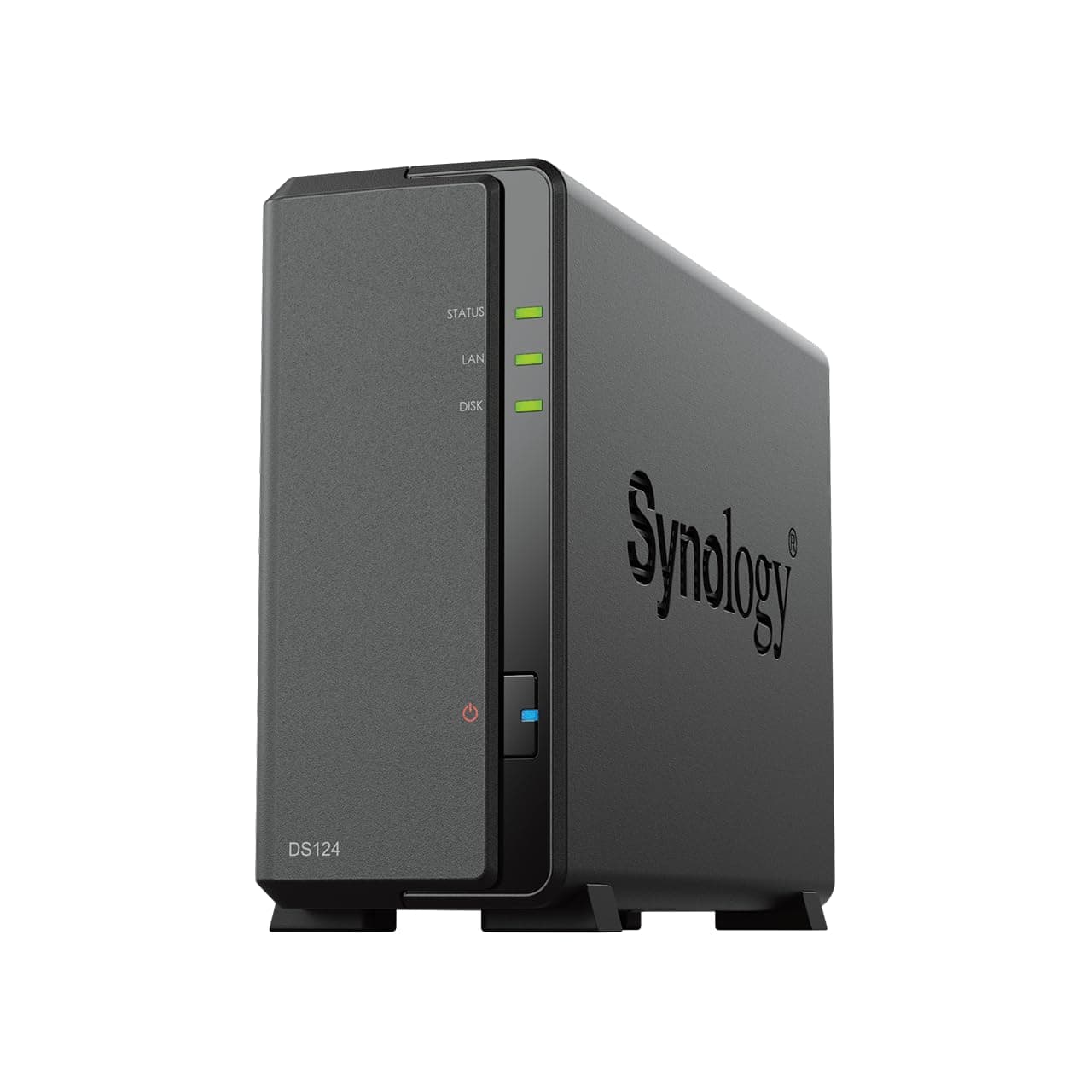 Synology DiskStation DS124 1-Bay 3.5inch Diskless 1xGbE NAS (Tower), Realtek RTD1619B quad-core. 1.4GHz, 1GB RAM, 2xUSB3 - 2 yr - Launch date 19JUL23