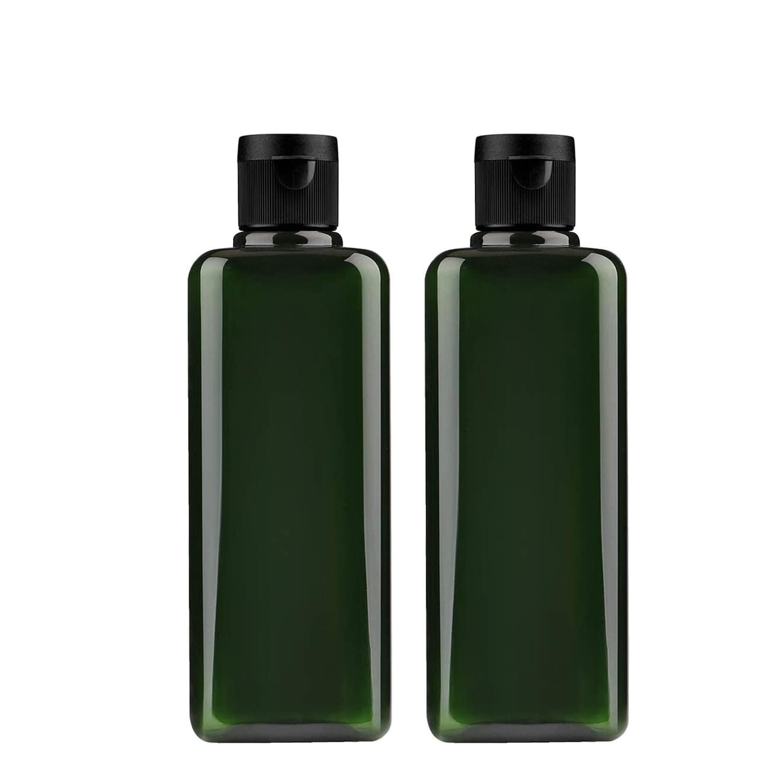X spring Plastic Empty Bottles, 2PCS 200ml Squeeze Bottles with Flip Cap, Refillable Hand Sanitizer Bottles, Flip Cap Bottle, Empty Shampoo Bottles for Shampoo, Liquid Body Soap, Lotions, Creams