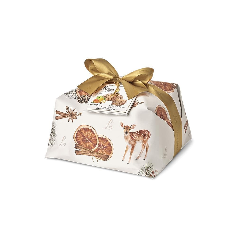 Loison Mandorlato Panettone With Almonds, Raisins, Candied Orange Peel 1000g