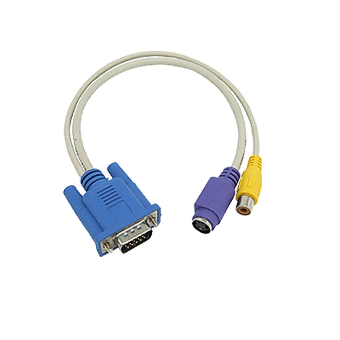 TheCellPhoneShop VGA to TV RCA S-video Converter Adapter Cable PC Laptop