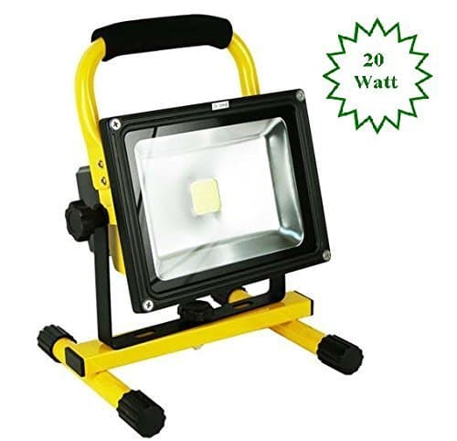 MyraBec 20W Cordless LED Floodlight, 2 Brightness Levels, for Home & Auto, Farm, Job Site