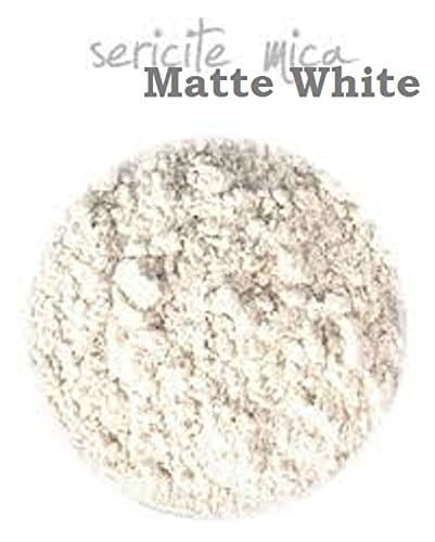 Matte White Sericite Mica Non Shimmering Aluminum Potassium Silicate 1 Ounce Jar