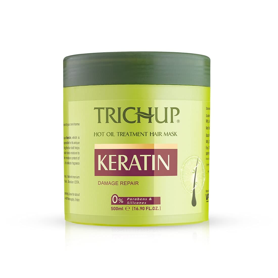 Keratin Hot Oil Treatment Hair Mask For Flexible, Strong & Manageable Hair - 500ml