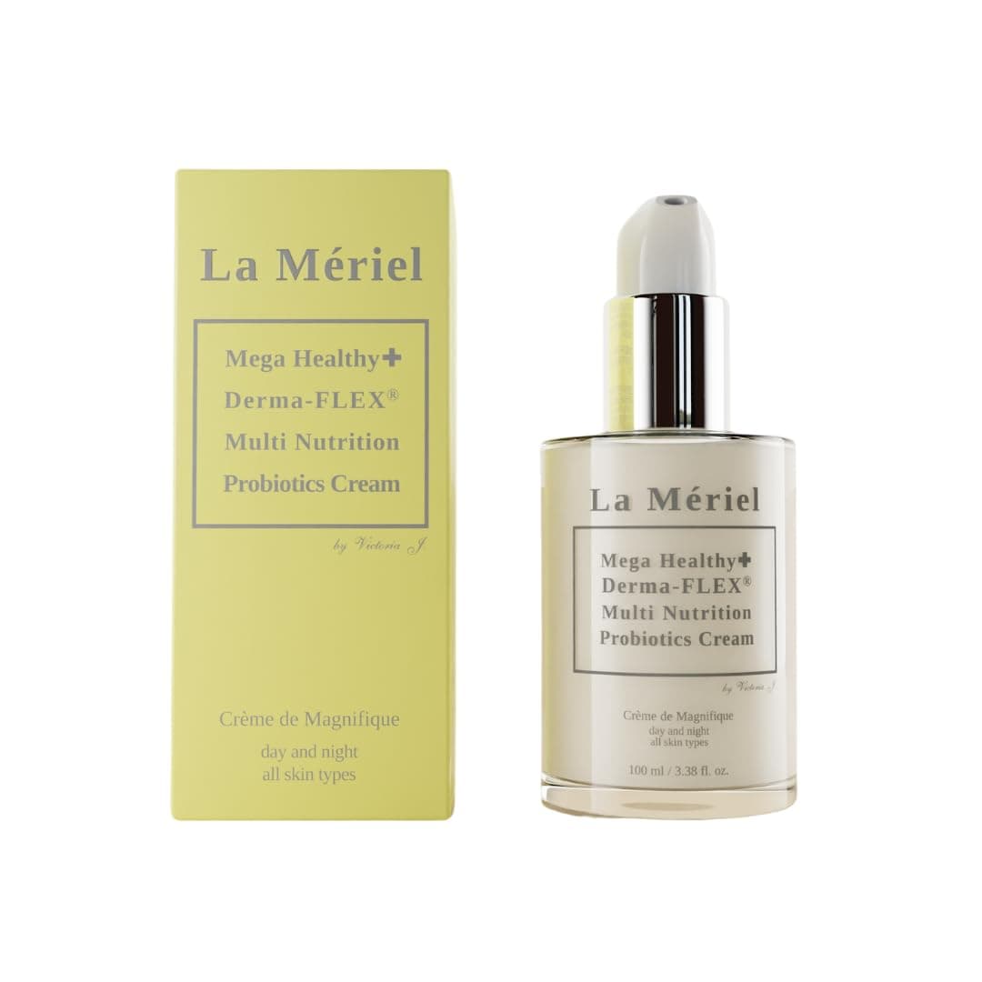 La Meriel | Mega Healthy+ Derma-FLEX(R) Multi Nutrition Probiotics Cream, Facial Moisturizer for Dry and Combination Skin Types - Healthy Natural Ingredients, Made in Korea