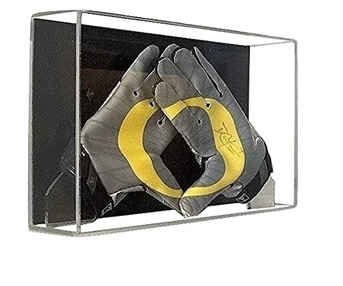 GameDay Display Acrylic Wall Mount Football Glove Display Case