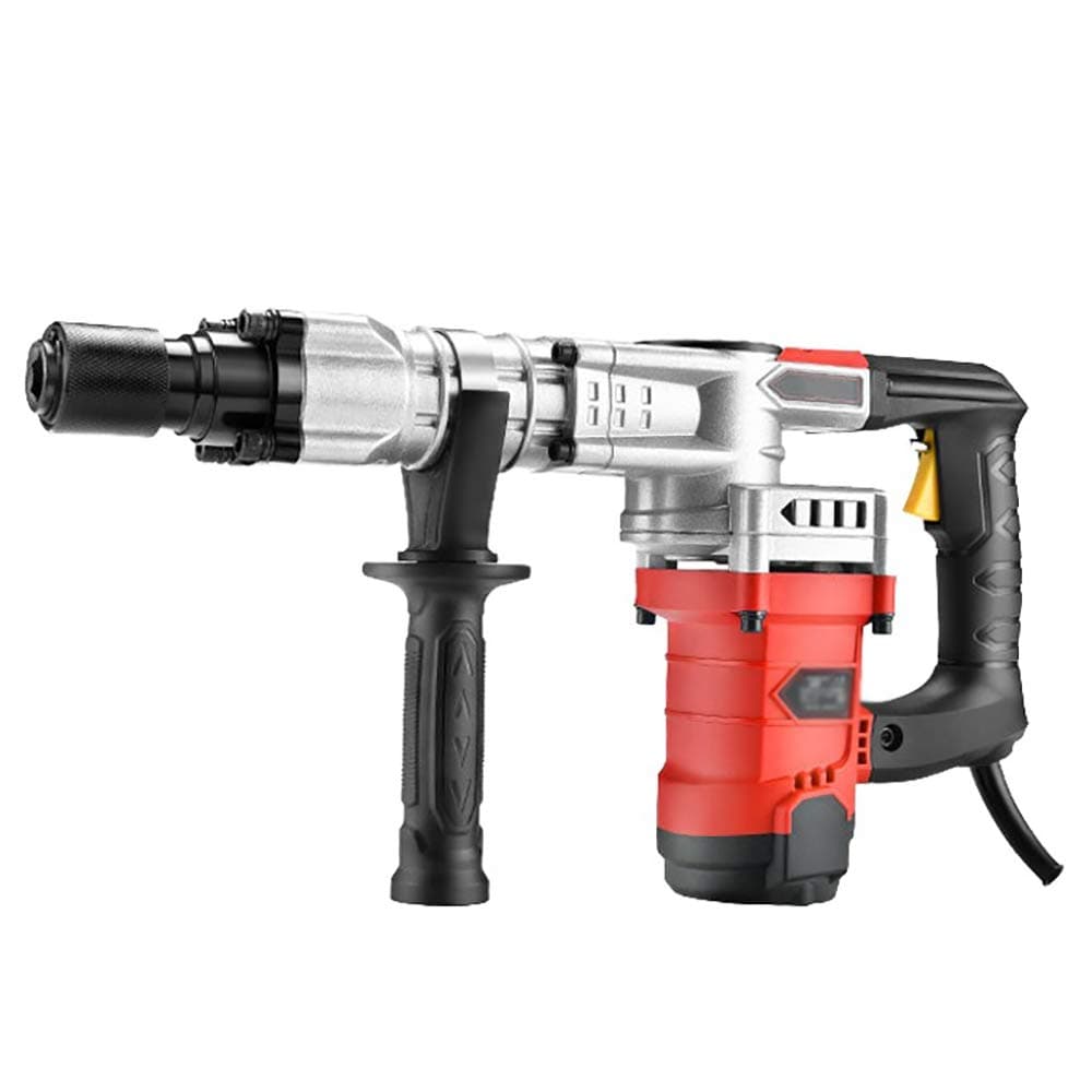 CNRGHSElectric Demolition Jackhammer Concrete Breaker, 1200W Power Hammer Concrete Breaking Tearing Down Walls, Electric Shock Five Pit Draft