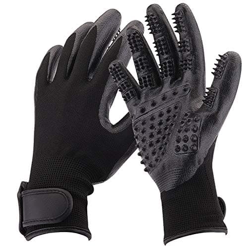 Pet Grooming Gloves, Shedding Brush, Combing and Massage, For Dogs, Horses, Cats, Rabbits, Cows, Other Pets and Livestock, Long & Short Fur, One Pair