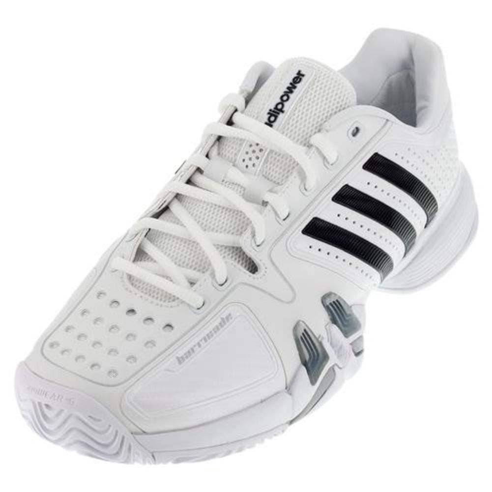 adidas adipower Barricade 7.0 Tennis Shoe White/Black/Light Onix (Men) - 10.5