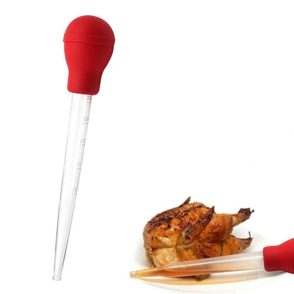 Turkey Baster, Chicken Turkey Poultry Meat BBQ Baster Syringe Tube, Kitchen Cooking Tools Kitchen Chicken Turkey Poultry Meat BBQ Food Flavour Baster (Random Color)
