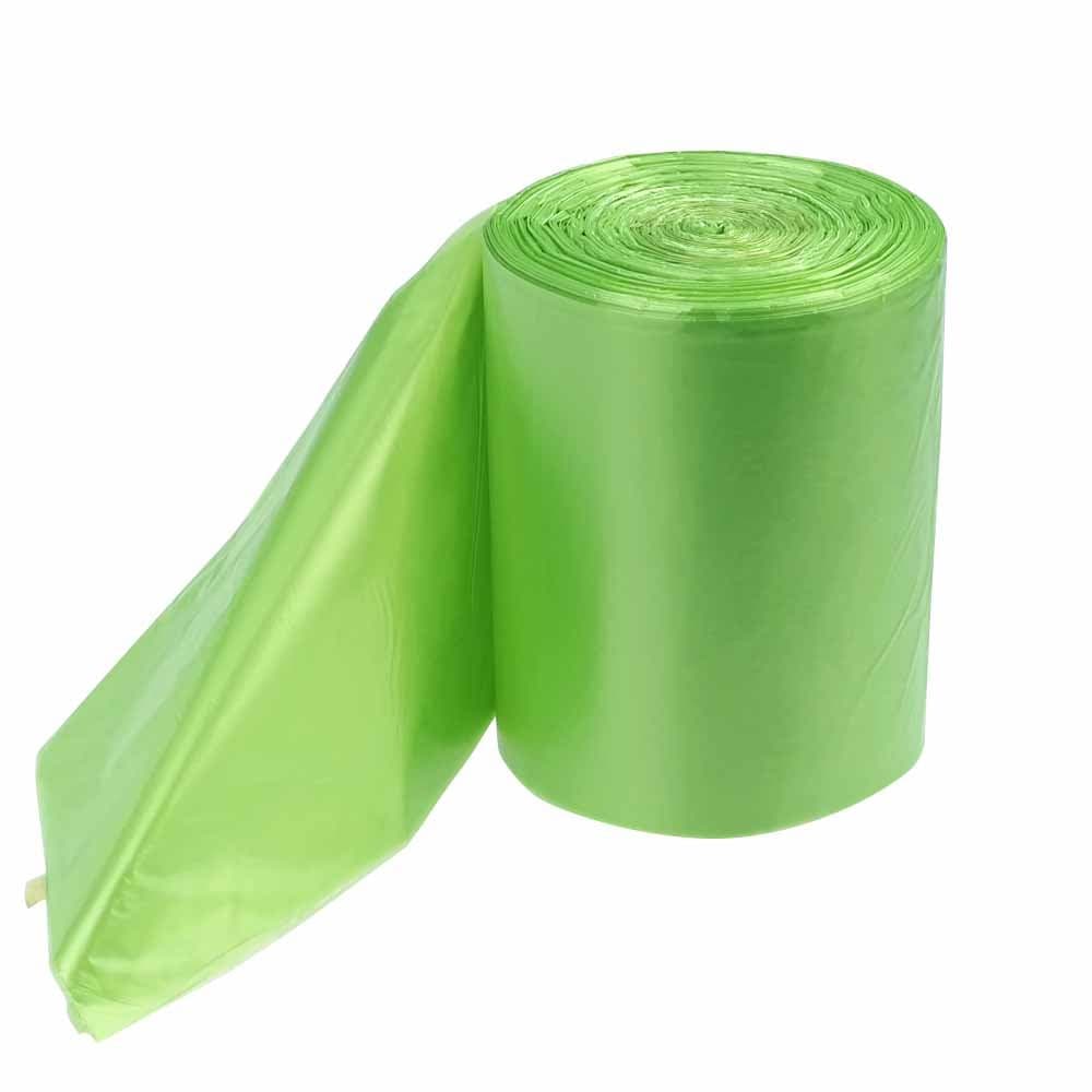 Kekow 10 Gallon Kitchen Trash Bags, Green, 125 Counts