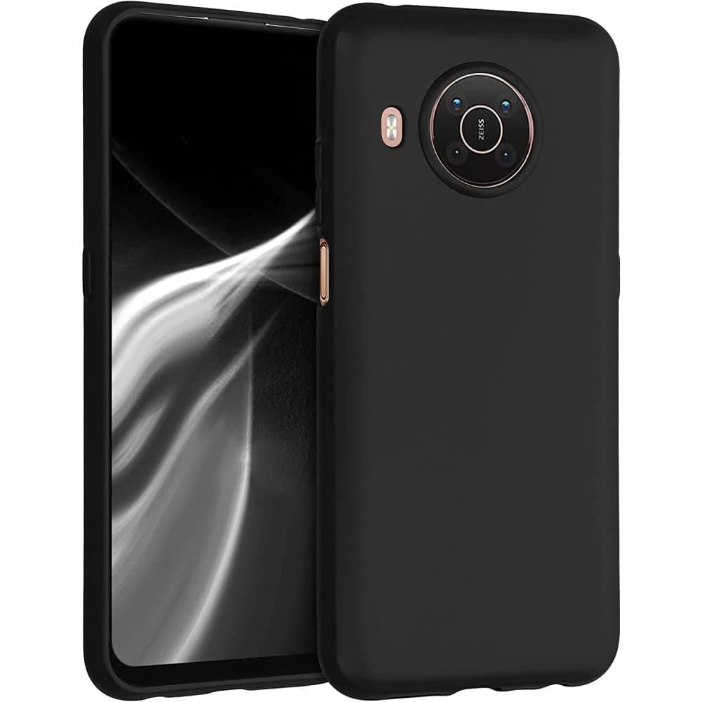 Nokia X20 / Nokia X10 Case Cover Soft Silicone TPU Flexible Rubber Slim Fit Matte Black Cover Anti fingerprint Case Precise cutouts compatible for Nokia X20 / Nokia X10