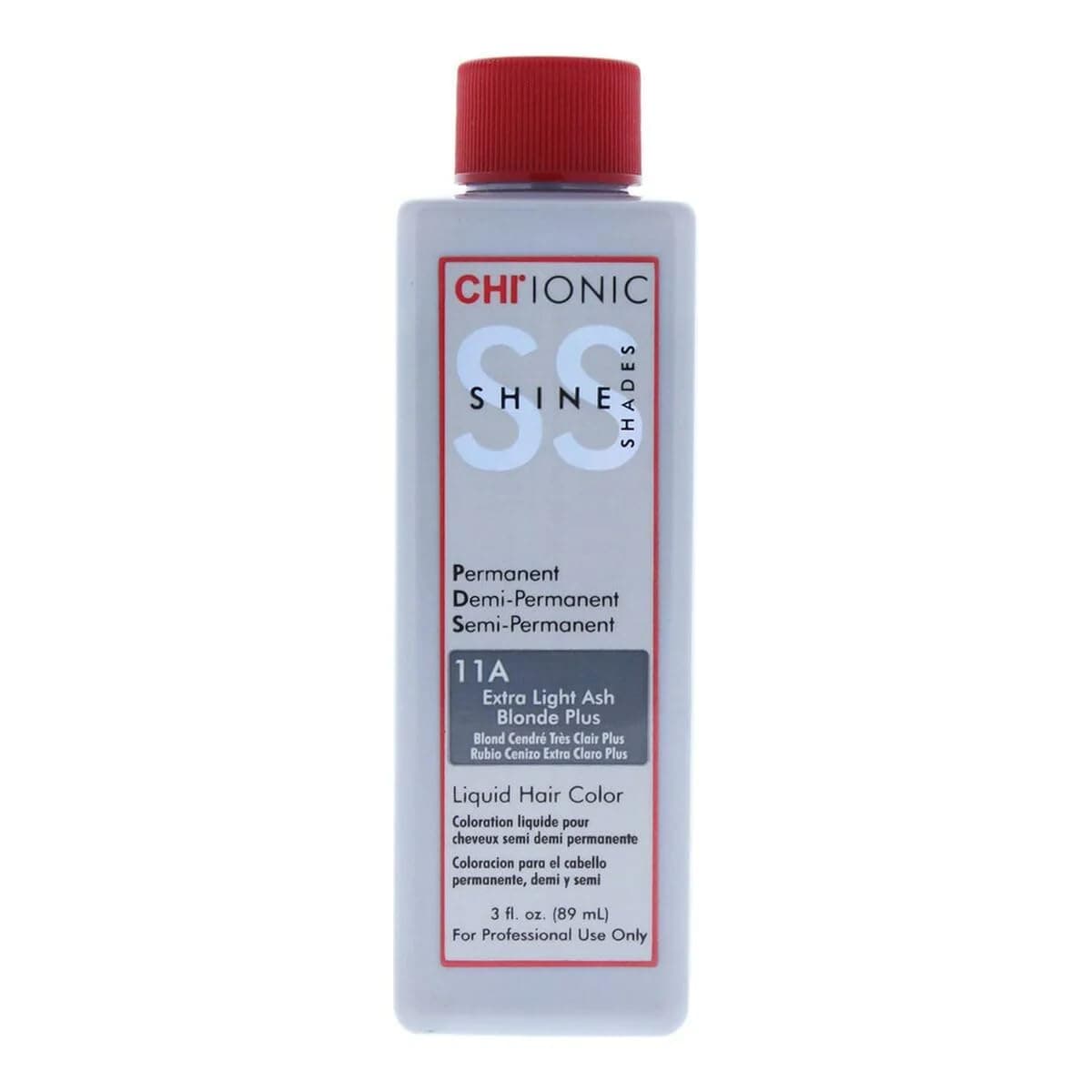 CHIIonic Shine Shades Liquid Hair Color 11A Extra Light Ash Blonde Plus for Unisex - 3 oz
