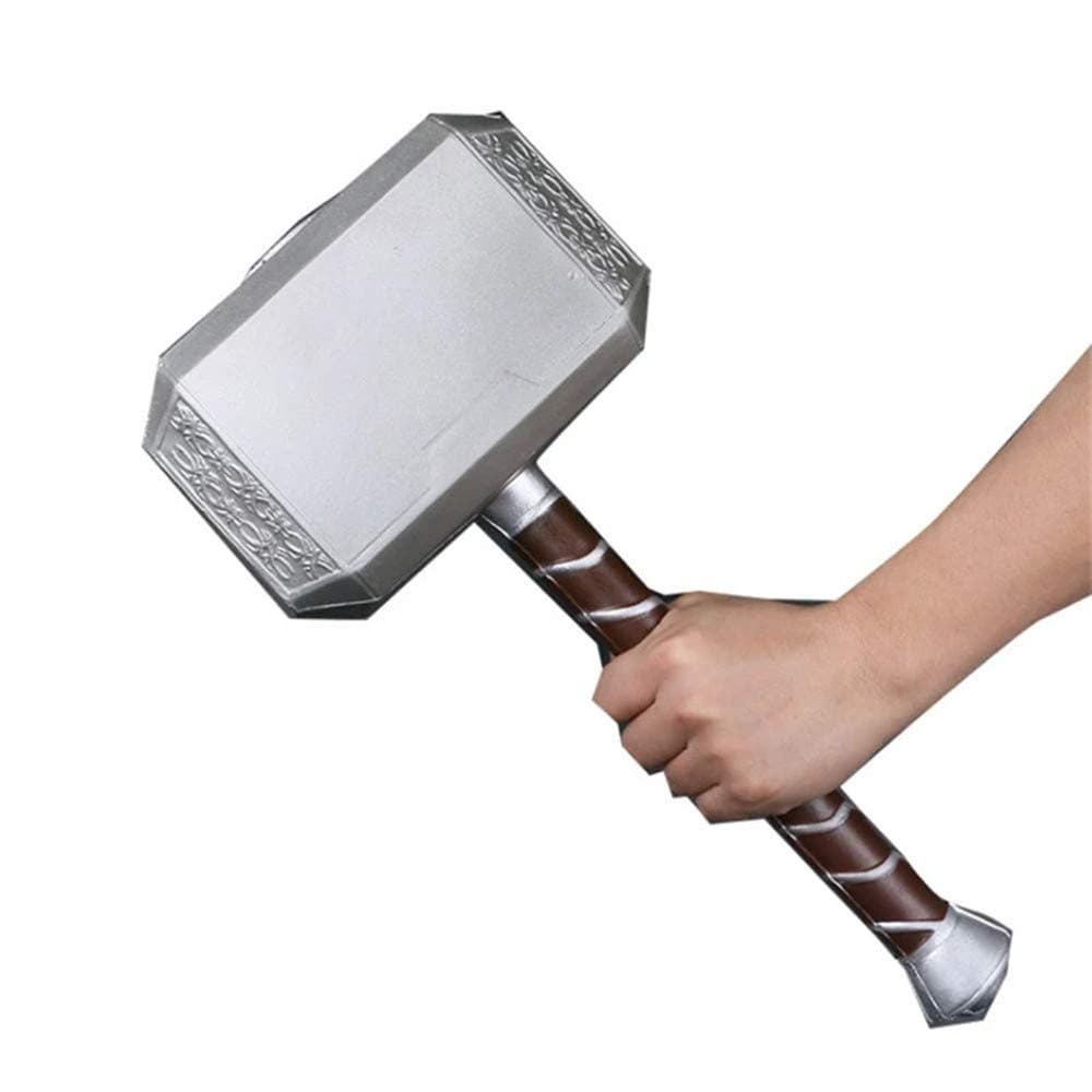 damdos Halloween Prop Cosplay Weapon for Thor's Model Hammer 44cm PU Foam 17" Thunder Thor Hammer Collectors Cosplay Props Fancy Dress Birthdays Gifts