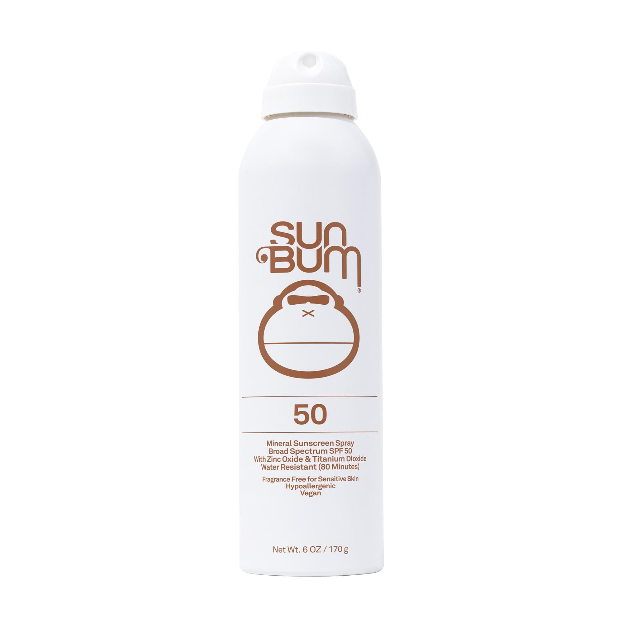 Mineral SPF 50 Sunscreen Body Spray - Water-Resistant Broad Spectrum Moisturizing Sunscreen with Vitamin E - Hawaii 104 Act Compliant (Made without Octinoxate & Oxybenzone) - 6 oz