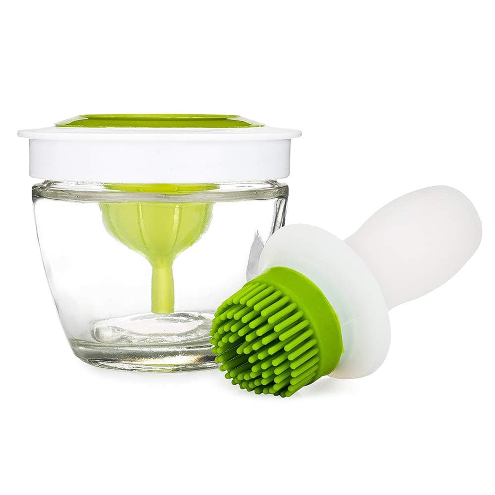 3-in-1 Silicone Oil Bottle Brush Olive Oil, Vinegar, Salad Dressing Dispenser Bottle & Baster Brush for BBQ