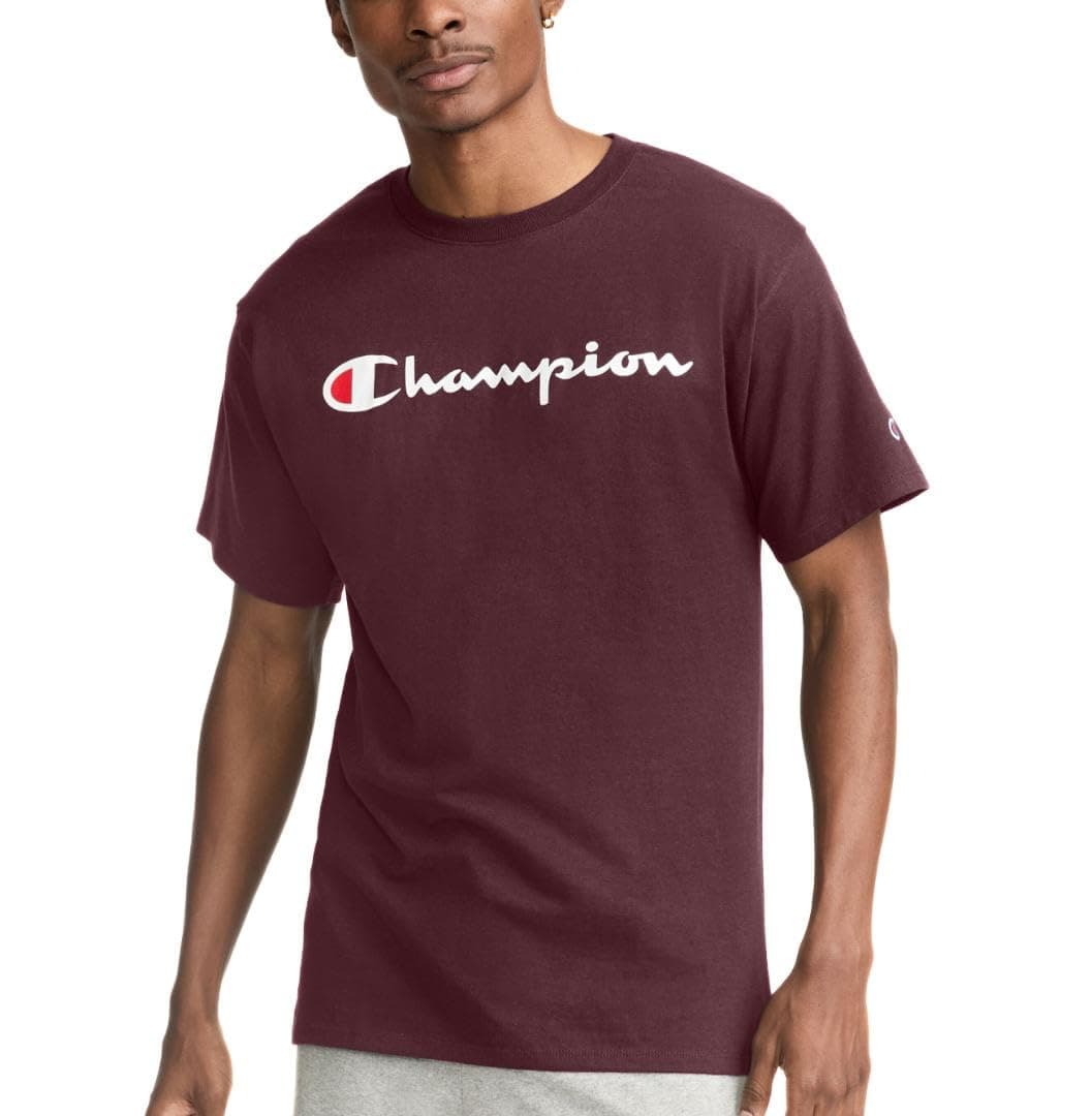 Men's Classic Script Graphic Short Sleeve T-Shirt, Standard Fit, Script Logo, Available in Regular and Big & Tall