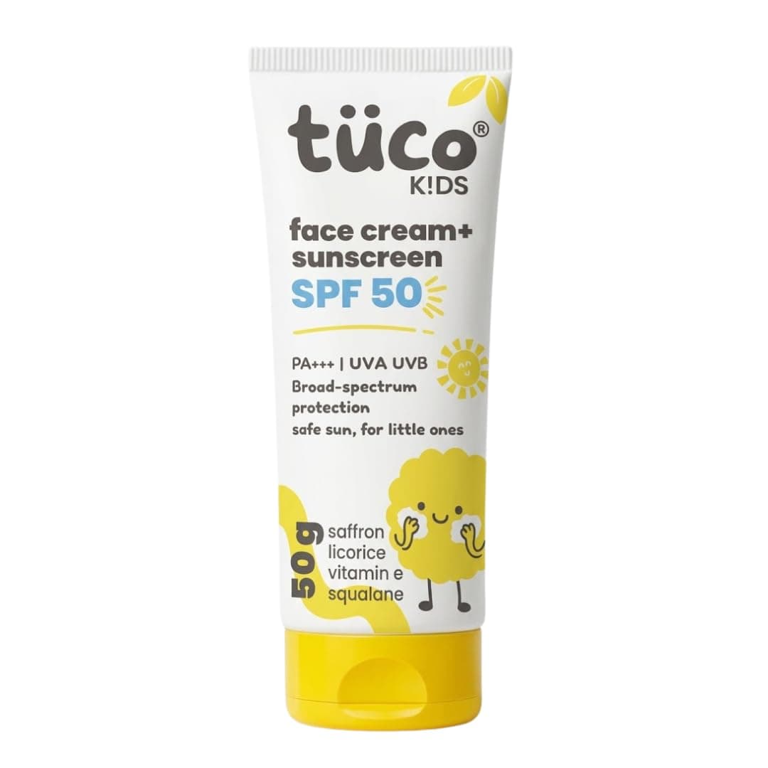 Intelligent Kids Saffron Face Cream & Sunscreen for Sun Protection and Glow - 50gm | SPF 30 PA++ Best Sun Protection For Kids | For All Skin Types