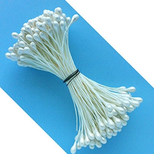 White Pearl Tip Flower Stamens (Large)