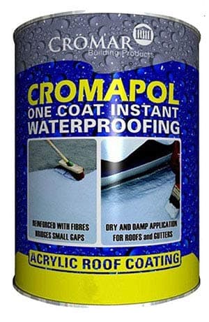 Cromapol Black Acrylic One Coat Roof Sealant Paint 1 x 5Kg