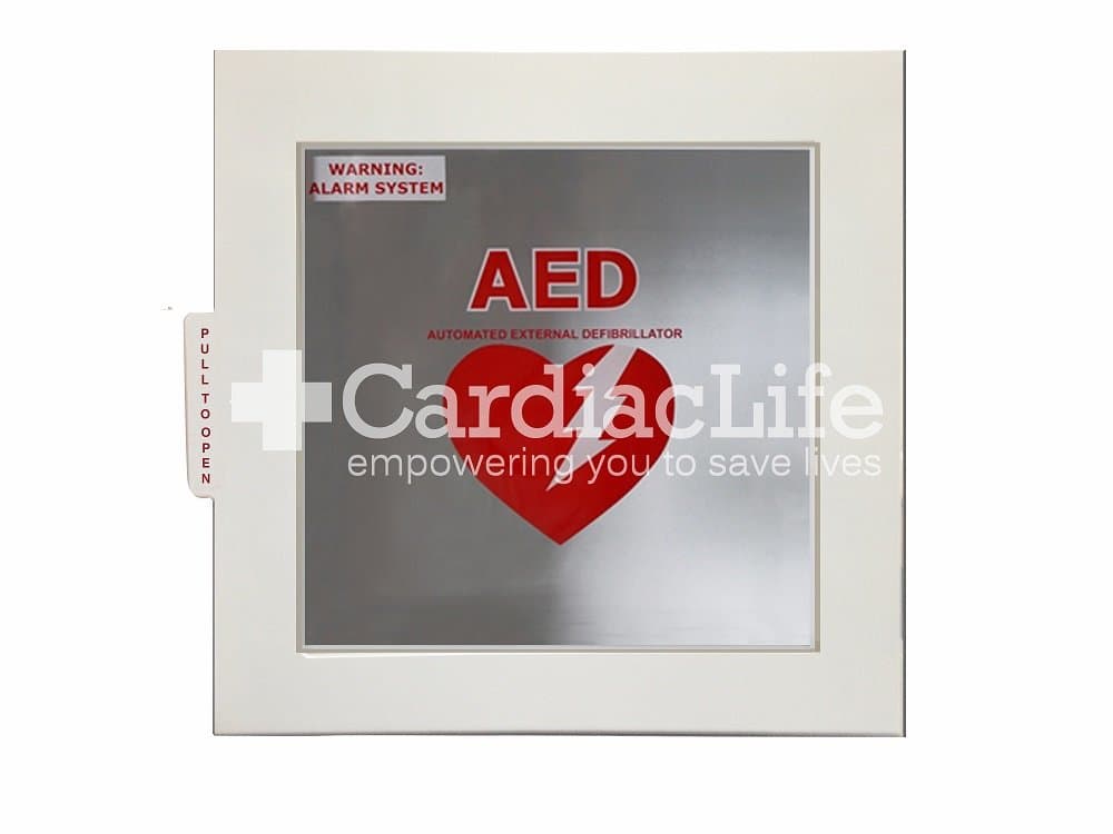 Universal Alarmed AED Wall Cabinet by Cardiac Life