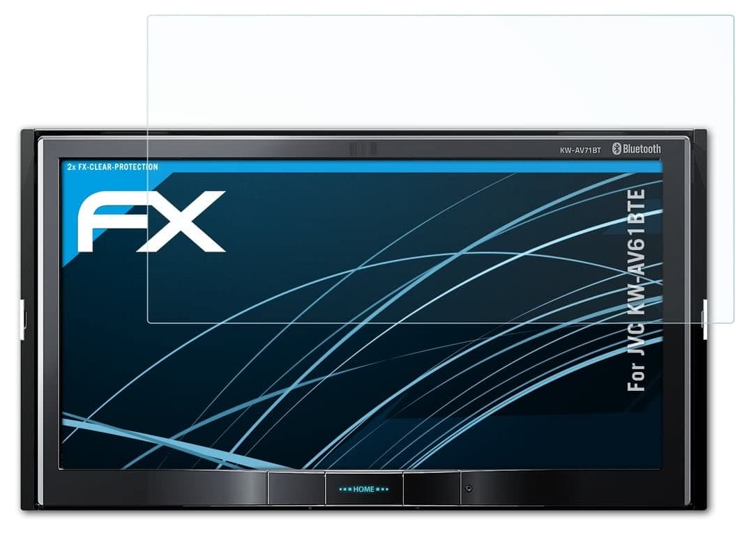 Screen Protection Film compatible with JVC KW-AV61BTE Screen Protector, ultra-clear FX Protective Film (2X)