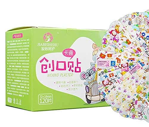 Mahek Self Adhesive Printed Bandage Printed Band Aid Self Adhesive Non-Toxic First Aid For Kids, Children, Boys, Girls Bandage Wrap Fabric Finger Bandages (Pack Of 120)