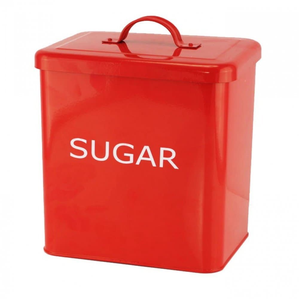 Red Kitchen Canister - Sugar