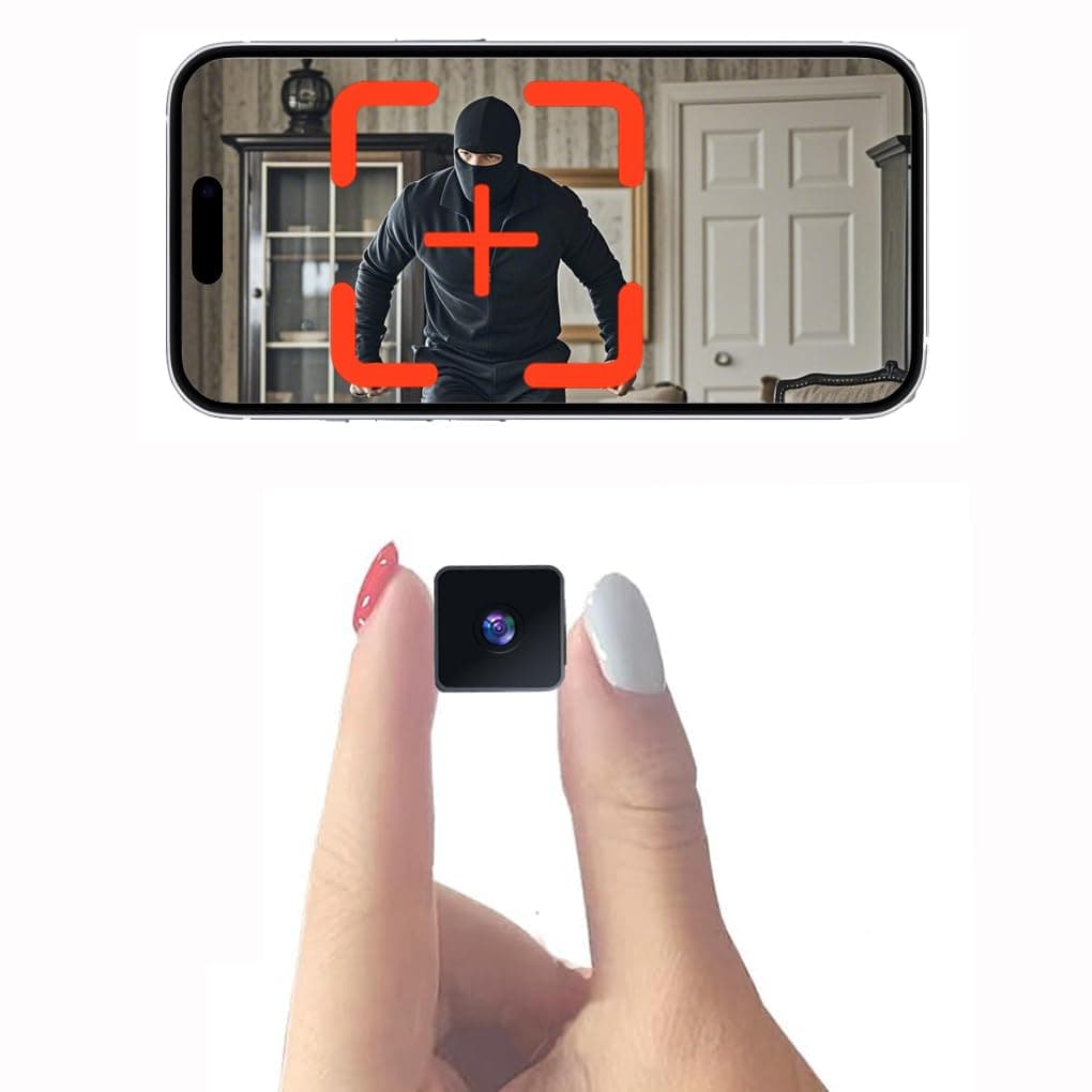 Spy Camera Hidden Camera WiFi,HD1080P Wireless Mini Camera, Small Motion Detection Camera, Night Vision Cameras for Home Security