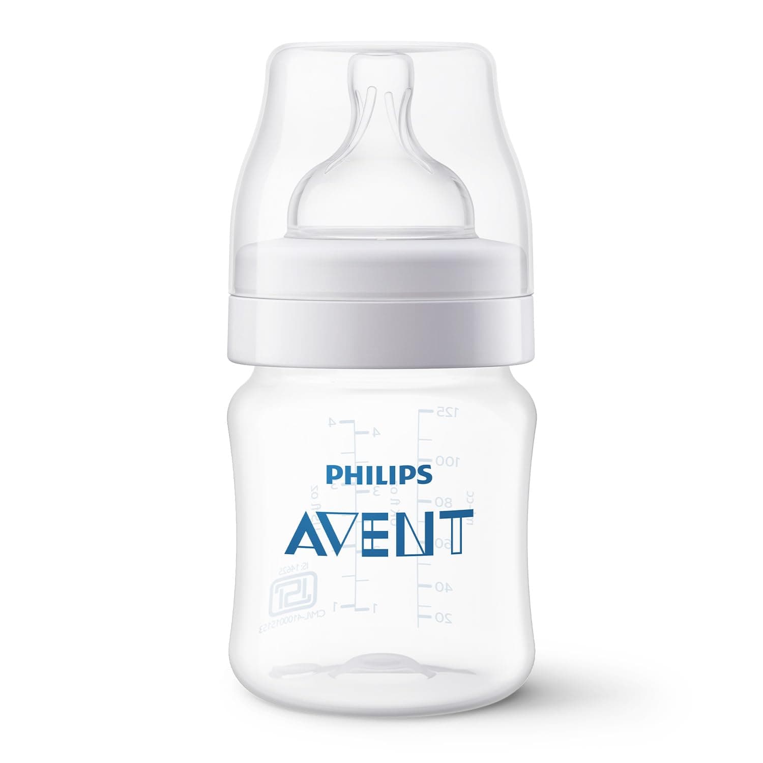 Philips Avent Anti-Colic Plastic Baby Feeding Bottle |125ml - Pack of 1 | Anti - Colic Value Reduces Colic and Discomfort | SCY100/10