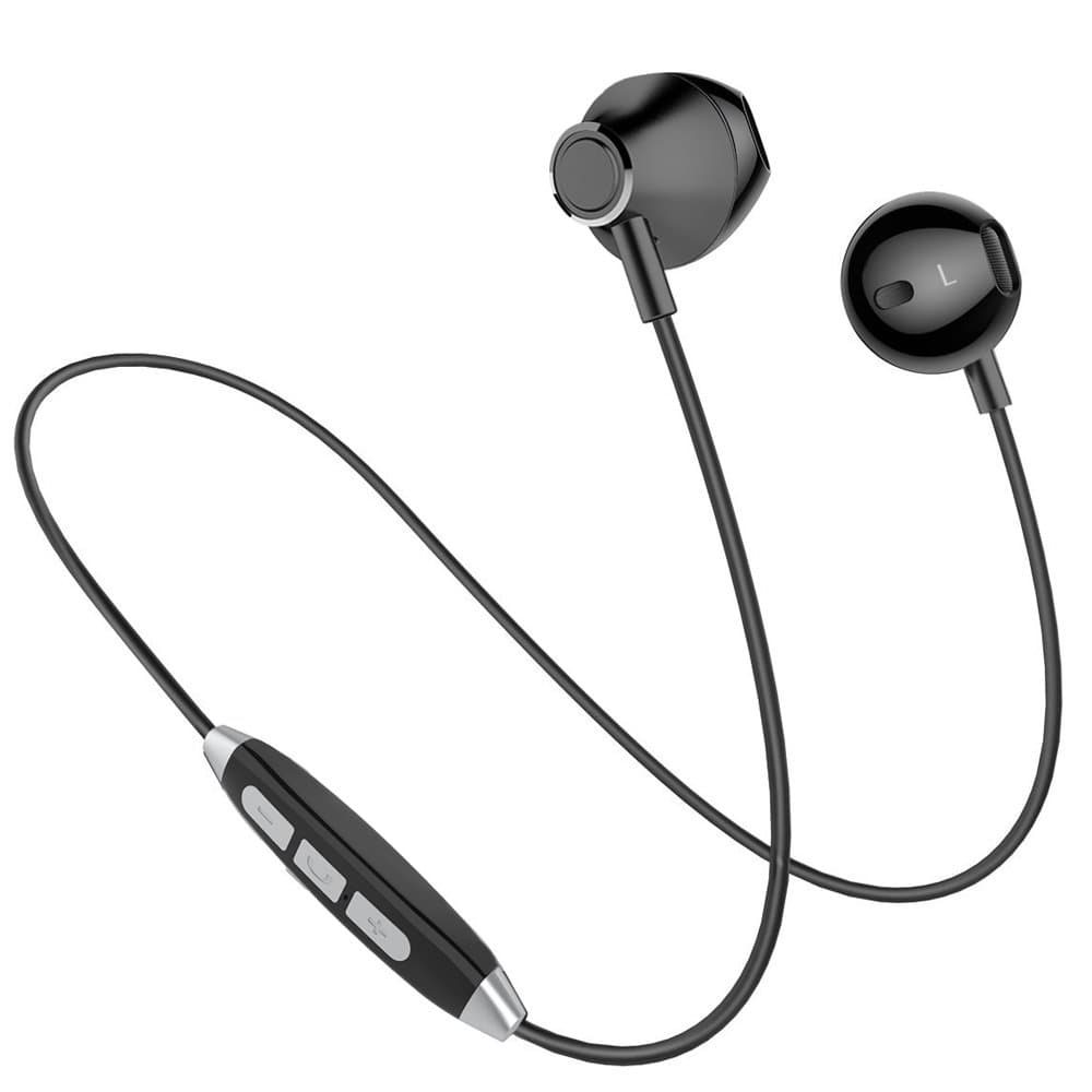 Bluetooth Headphones, Bluetooth Earbuds, Wireless Earbuds, in-Ear HD HiFi Stereo Earphones with Mic, Secure Fit, Noise Cancelling, Sweatproof, Magnetic, Lightweight, for Gym, Running