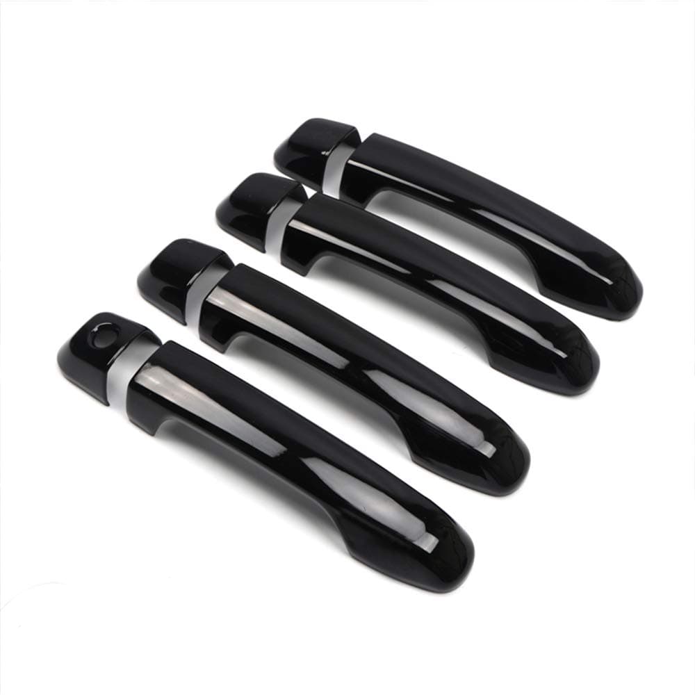ITrims Door Handle Cover Trim for Toyota 4Runner 4WD N280 2010-2023 2018 2019 2020 2021 Car Styling Accessories Exterior Door Handles 8PCS Black ABS(No Smart Key Holes)