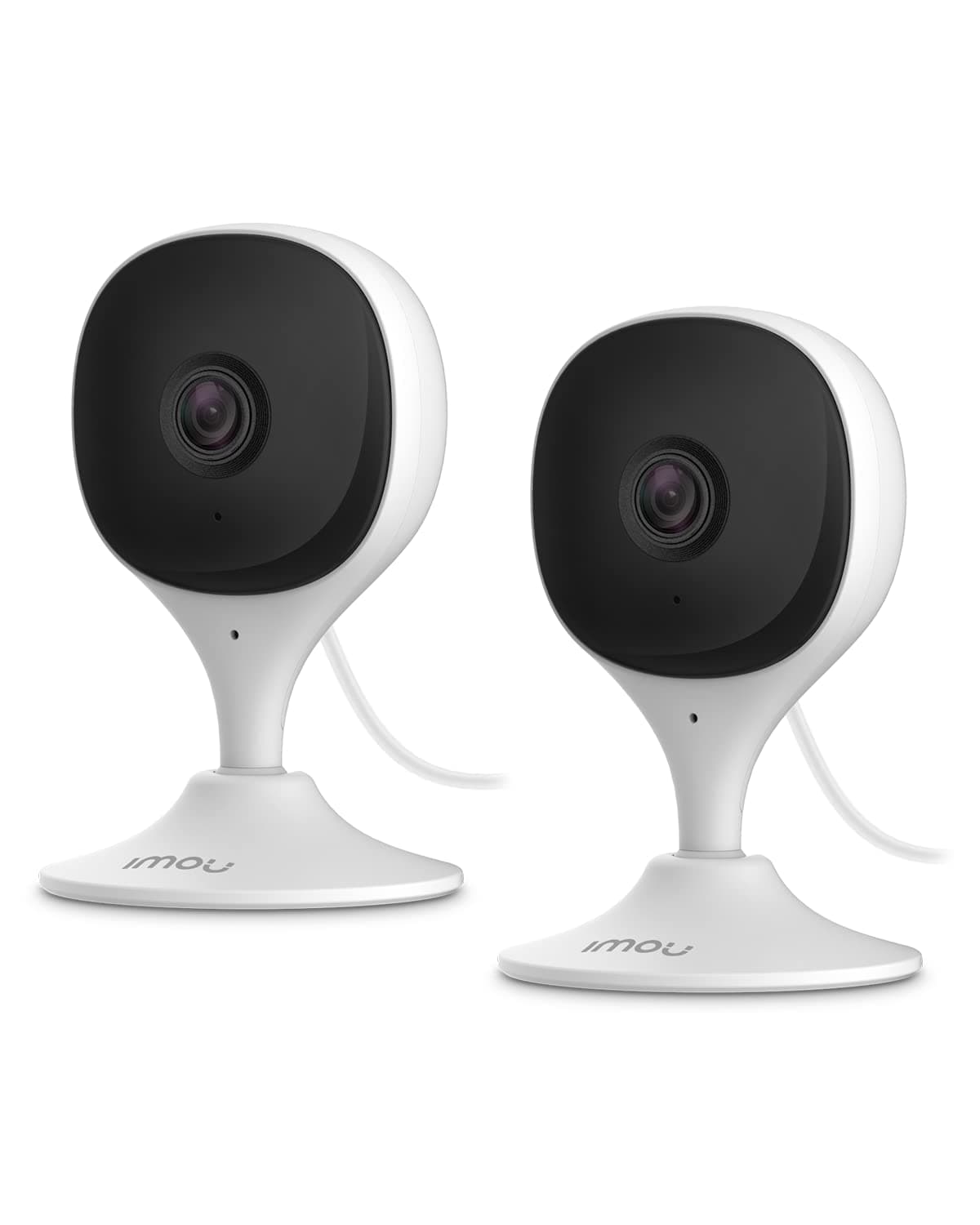Imou Home Security Camera 2 Pack 1080P Baby Monitor with Night Vision, 2 Way Sound, People Detection, Sound Detection, WiFi Indoor Camera with App, 2.4G Wi-Fi Only, Works with Alexa