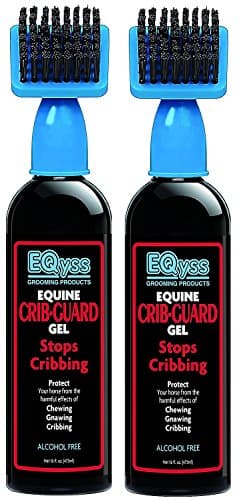 Eqyss Crib Guard Equine Gel, 16 oz. Per Bottle - Guaranteed to Stop Your Horse from Chewing and Cribbing (2 Pack / 16 Ounce)