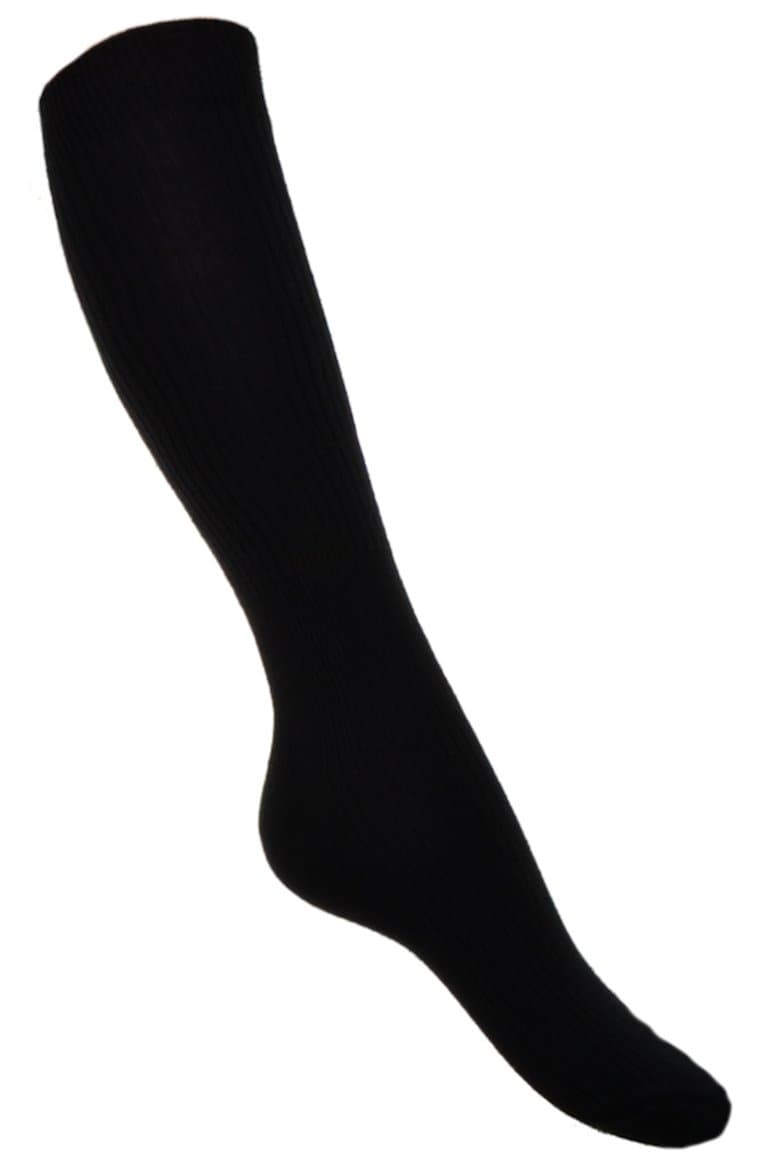 WB Socks Cotton Rich Anti-DVT Flight Socks - Black - Small UK Shoe sizes 3-6