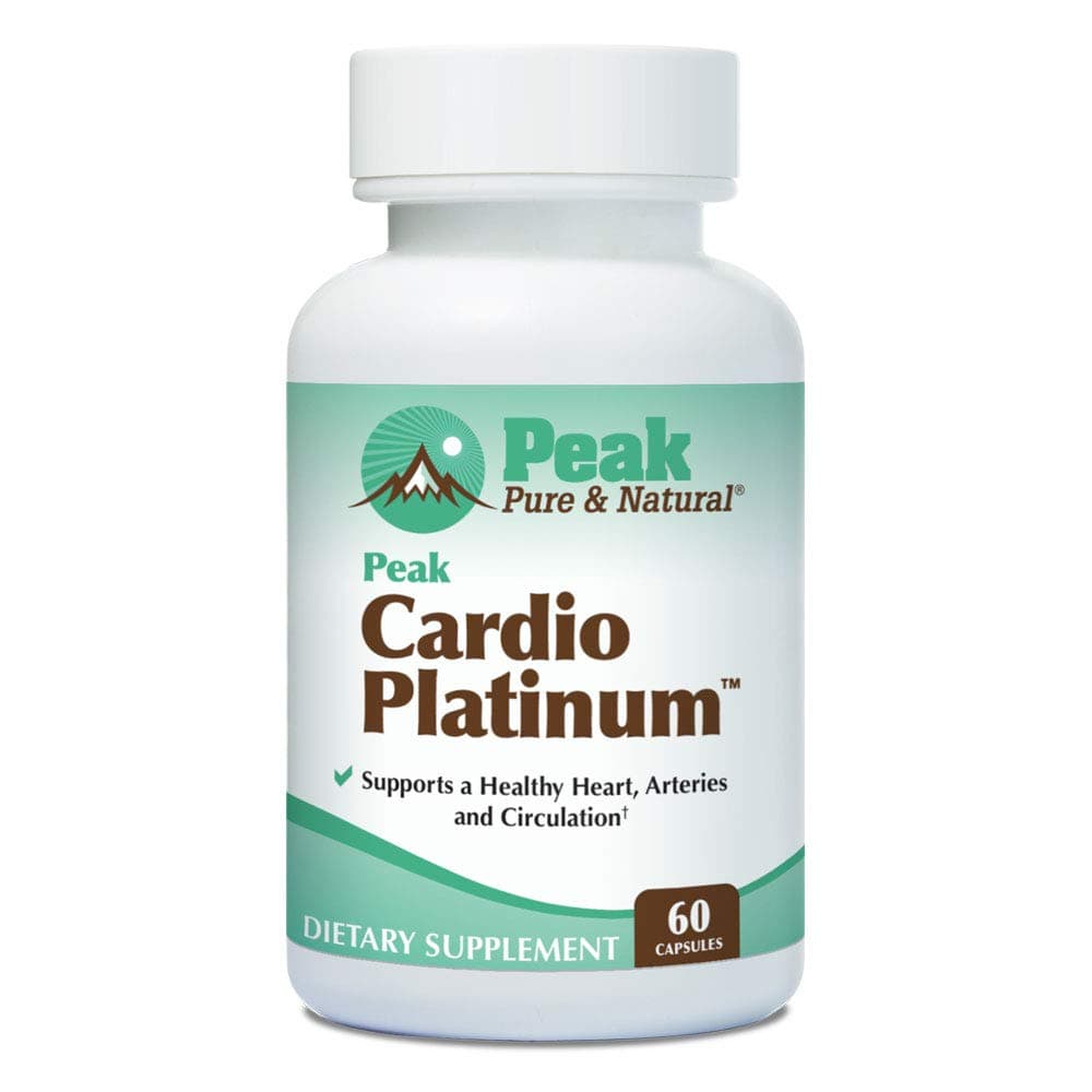 Cardio Platinum | Vitamin K2 as MK7 Supplement for Healthy Arteries and Circulation | Nitric Oxide and Nattokinase for Better Blood Flow (1 Bottle)