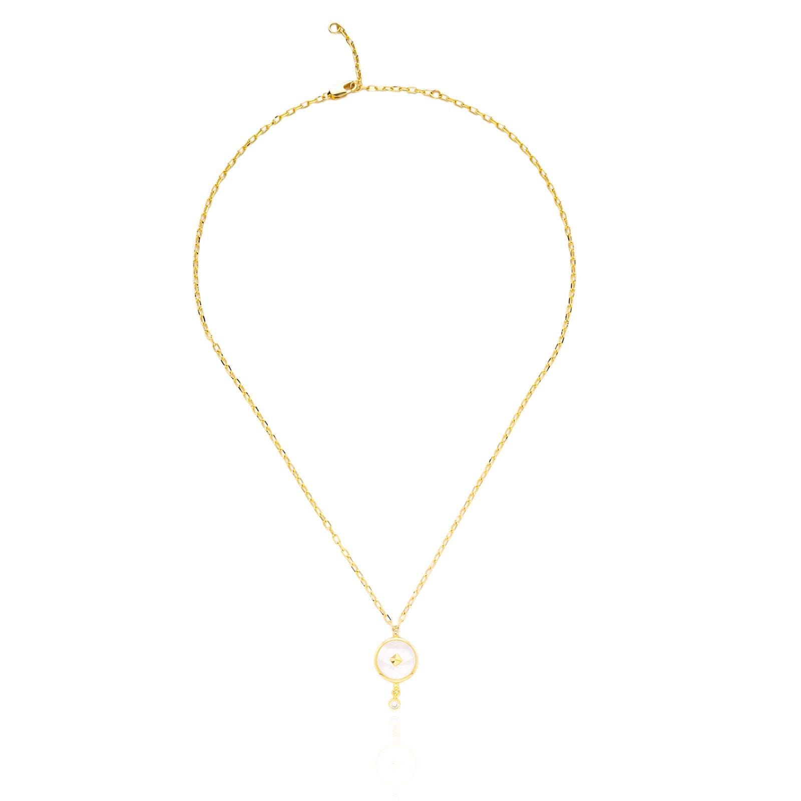 Clothing accessories fashion necklace Retro exquisite Y-shaped women's necklace round center small pendant