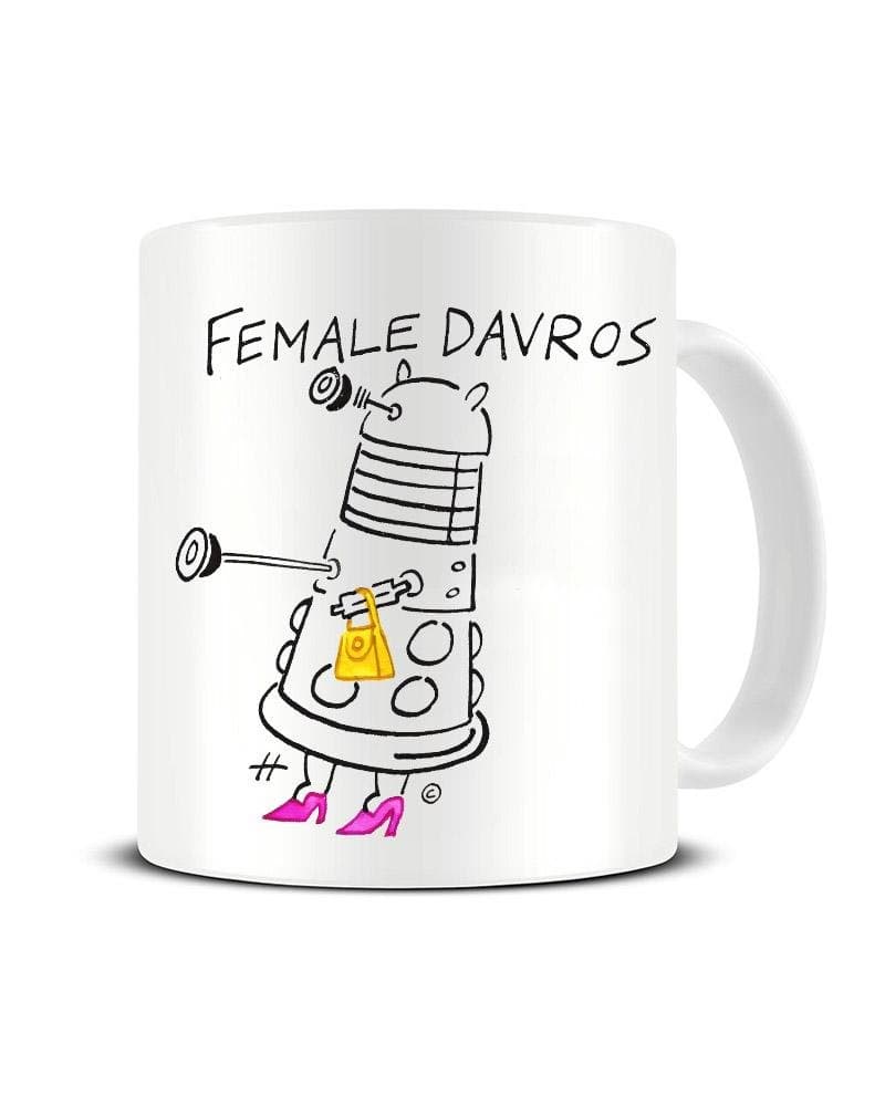 Female Davros - Dalek - Doctor Who - 13th Doctor - Official Ceramic Coffee/Tea Mug - David Haldane Cartoons by FUNKY NE Ltd®