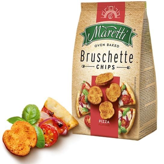 Maretti Bruschette Chips 70g (Pizza, Pack of 7)