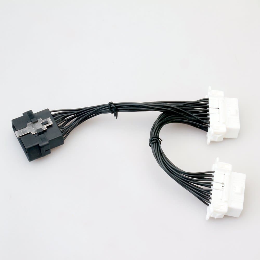 OBD2 OBDII Female Splitter Extension Auto Car Connector J1962 Y Cable