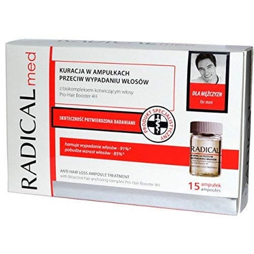 Anti Hair Loss Treatment with Bioactive Hair Anchoring Complex Pro Hair Booster 4H For Men 15 Ampoules